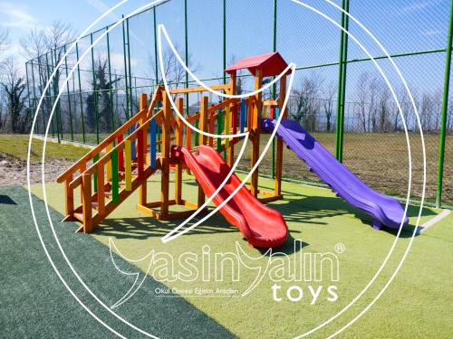 Ahşap Renkli Oyun Parkı